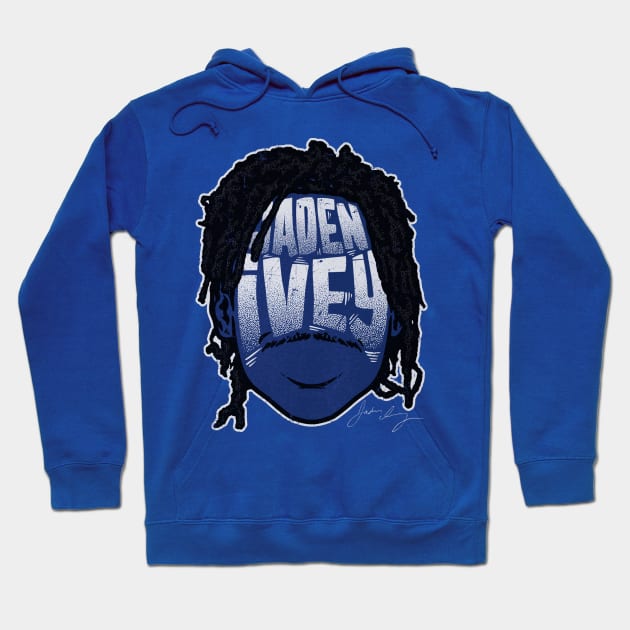 Jaden Ivey Detroit Player Silhouette Hoodie by danlintonpro